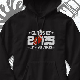 Football Player Abschluss Class of 2025 Senior Hoodie