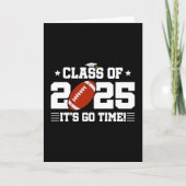 Football Player Abschluss Class of 2025 Senior Karte (Vorderseite)