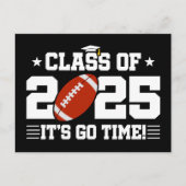Football Player Abschluss Class of 2025 Senior Postkarte (Vorderseite)