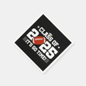 Football Player Abschluss Class of 2025 Senior Serviette (Ecke)