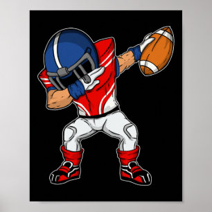 Football Player - American Football Season Dab Dan Poster
