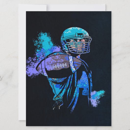 Football Player Canvas Print (Rückseite)