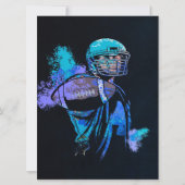 Football Player Canvas Print (Vorderseite)