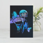 Football Player Canvas Print (Stehend Vorderseite)