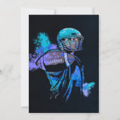 Football Player Canvas Print (Rückseite)