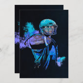 Football Player Canvas Print (Vorne/Hinten)
