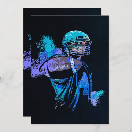 Football Player Canvas Print (Vorne/Hinten)