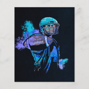 Football Player Canvas Print Flyer
