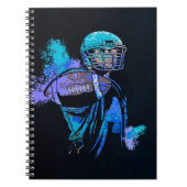 Football Player Canvas Print Notizblock (Vorderseite)