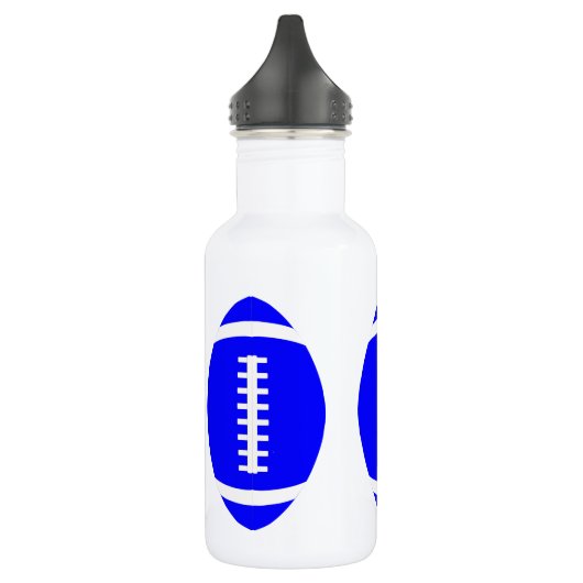 Football Player/Coach Blue Footballs Wasser Flasch Edelstahlflasche (Links)