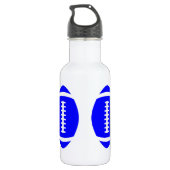 Football Player/Coach Blue Footballs Wasser Flasch Edelstahlflasche (Rückseite)