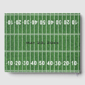 Football Player Design Gästebuch (Rückseite)