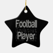Football Player Keramik Ornament (Vorne)