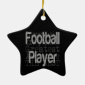 Football Player Keramik Ornament (Hinten)