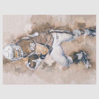 Football Player Malerei Seidenpapier