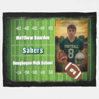 Football Player # Photo Name Team School Custom Fleecedecke