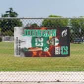 Football Player Portrait Photo Senior Night Banner (Insitu)