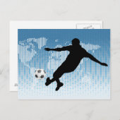 FOOTBALL PLAYER POSTKARTE (Vorne/Hinten)