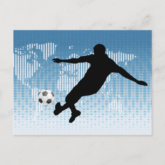 FOOTBALL PLAYER POSTKARTE (Vorderseite)