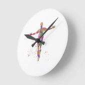 Football player runde wanduhr (Winkel)