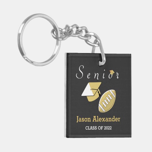 Football player Senior Graduate Class of 2022 Schlüsselanhänger (Vorderseite links)