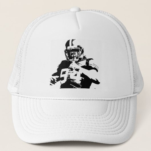 Football Player Trucker Hat Truckerkappe (Vorderseite)