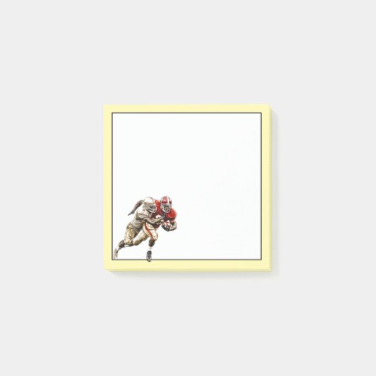 Football Players Post-it Klebezettel (Vorderseite)