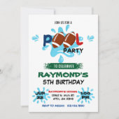 Football Pool Party Geburtstag Einladung (Vorderseite)