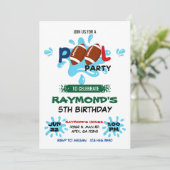 Football Pool Party Geburtstag Einladung (Stehend Vorderseite)