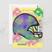 FOOTBALL POSTKARTE (Vorne/Hinten)