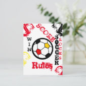 FOOTBALL POSTKARTE (Stehend Vorderseite)