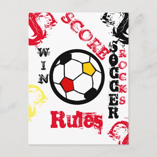 FOOTBALL POSTKARTE (Vorderseite)