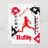 FOOTBALL POSTKARTE (Vorne/Hinten)