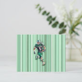 Football Postkarte (Stehend Vorderseite)