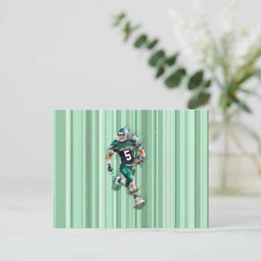 Football Postkarte (Stehend Vorderseite)