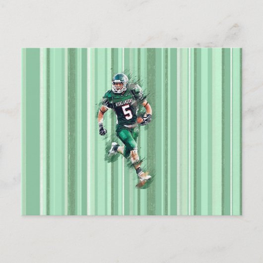 Football Postkarte (Vorderseite)