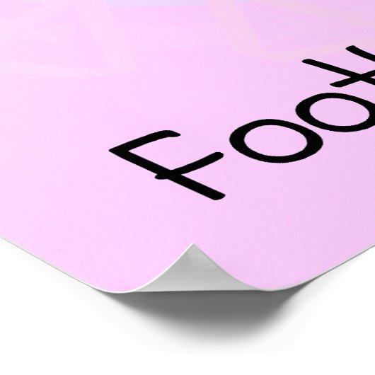 Football Princess T-shirts and Gifts Poster (Ecke)