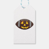 Football Pumpkin Face Geschenkanhänger (Vorderseite)
