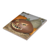 Football Pumpkin Fliese (Seite)