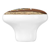 Football Pumpkin Keramikknauf (Seitenansicht)