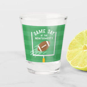 Football Punkt Nach Torpfosten Schnapsglas
