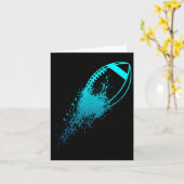 Football Quarterback Lineman Vintag Football Play Karte (Gelbe Blume)