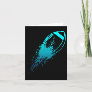 Football Quarterback Lineman Vintag Football Play Karte