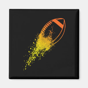 Football Quarterback Lineman Vintage Football Spie Magnet