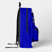 Football Royal Blue - Editable Bedruckter Rucksack (Links)