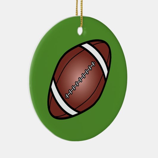 Football Rugby Ball Keramikornament (Rechts)