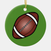 Football Rugby Ball Keramikornament (Vorne)