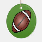 Football Rugby Ball Keramikornament (Links)