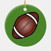 Football Rugby Ball Keramikornament (Hinten)