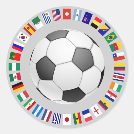 FOOTBALL RUNDER AUFKLEBER (Vorderseite)